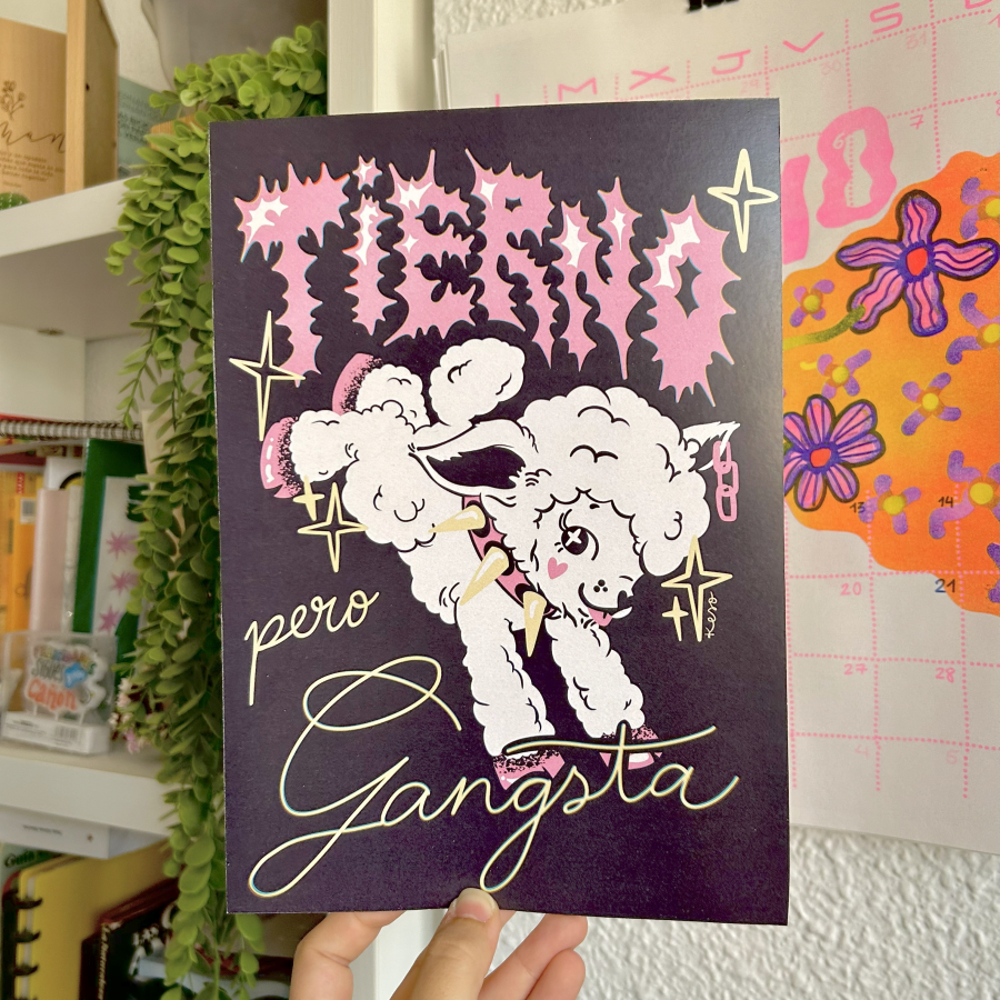 Lámina "Tierno pero gangsta"