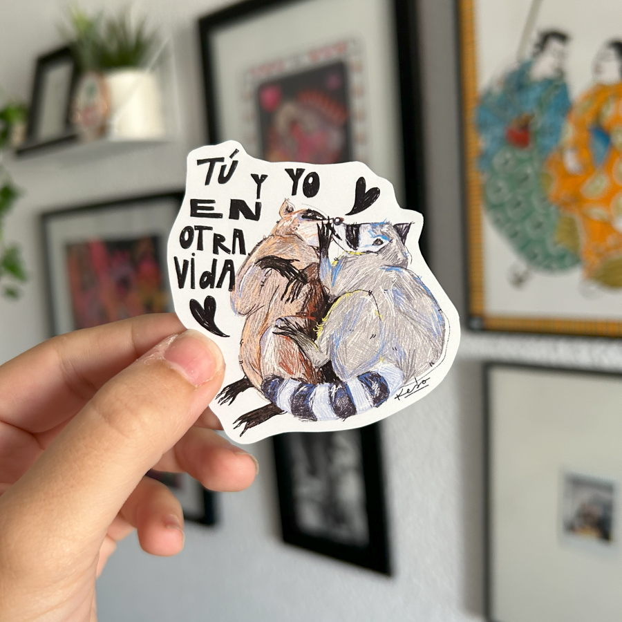 Pegatina "Tu y yo en otra vida"