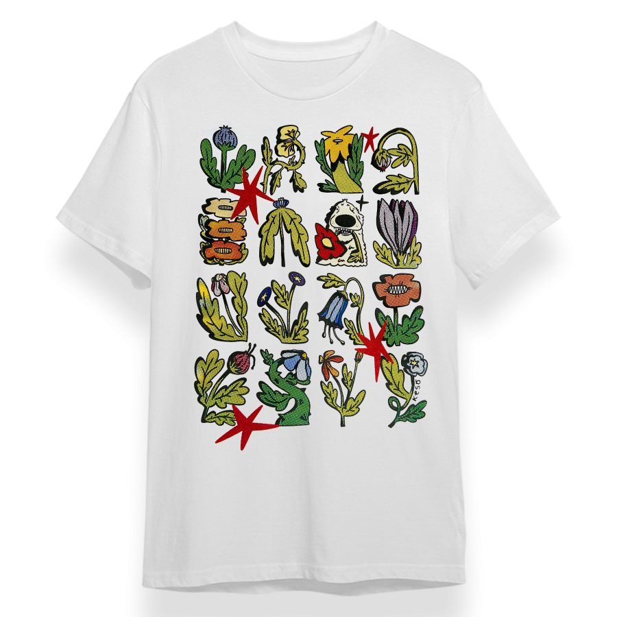 Camiseta "Échate flores"